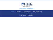 Tablet Screenshot of elteklabs.com